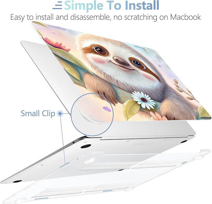 MEEgoodo for MacBook Air 13 inch Case 2021 2020 2019 2018 Released A2337 M1 - Image 4