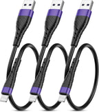 OIITH MFi Certified Short for iPhone Charger Cable 3 Pack 1 Ft, 12 inch for by OIITH
