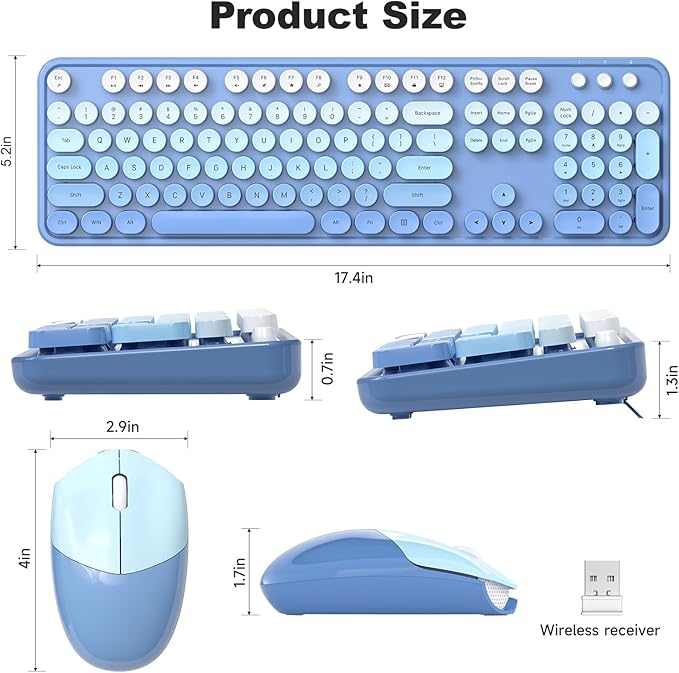 KNOWSQT Wireless Keyboard and Mouse Combo - Image 7