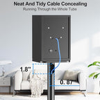 MOUNTUP Universal Speaker Stands Pair 28.3" to 37.4" Height Adjustable Floor - Image 4