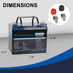 12V 36Ah LiFePO4 Battery, Built in BMS Rechargeable Lithium Battery - Image 2