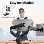 MOUNTUP Dual Monitor Mount fits 22''-42'' Ultrawide Screen, Holds 6.6-33lbs - Image 5