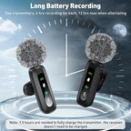 Wireless Lavalier Microphone for iPhone, USB C, Camera Video Recording 4 in 1 - Image 4