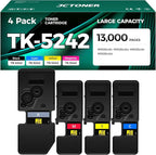 TK-5242 TK5242 Toner Cartridge Set 4-Pack High Yield Compatible by JCTONER