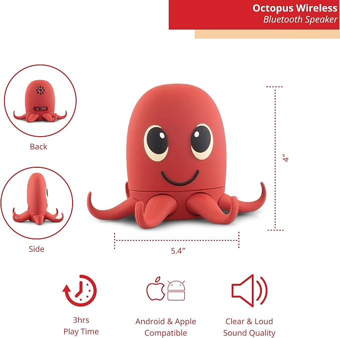 Octopus Bluetooth Wireless Speaker - Image 2