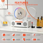 Retro Portable CD Player for Home Decor, CD Player - Image 2