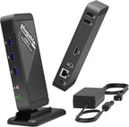 Plugable USB-C Dock with 4K HDMI and 60W Charging, Compatible with Thunderbolt by Plugable