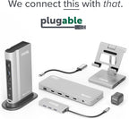 Plugable USB C Docking Station Dual Monitor, USB4 40G 100W Laptop Charging Dock - Image 7