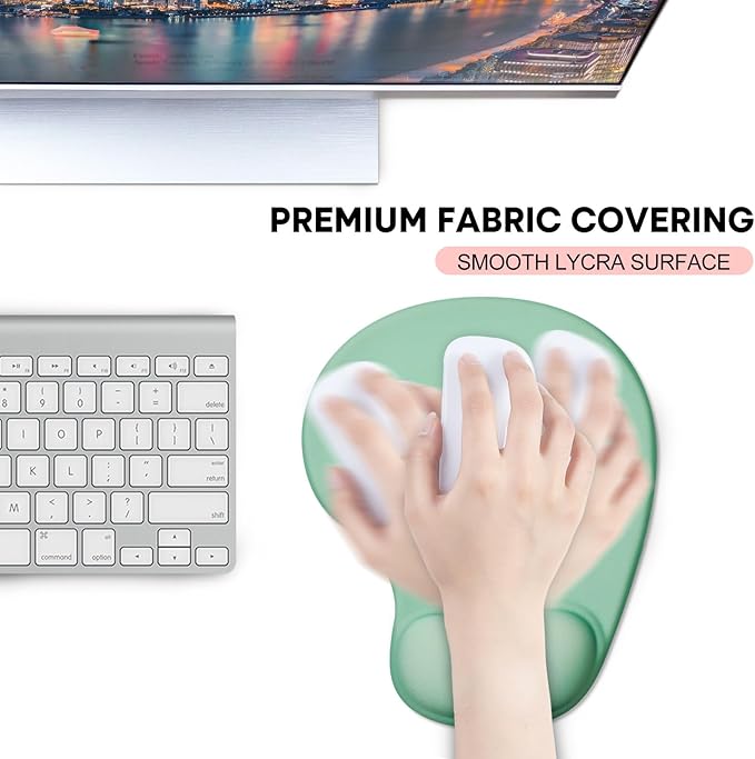 JIKIOU Mouse Pad, 2 Pack Ergonomic Mouse Pads - Image 6