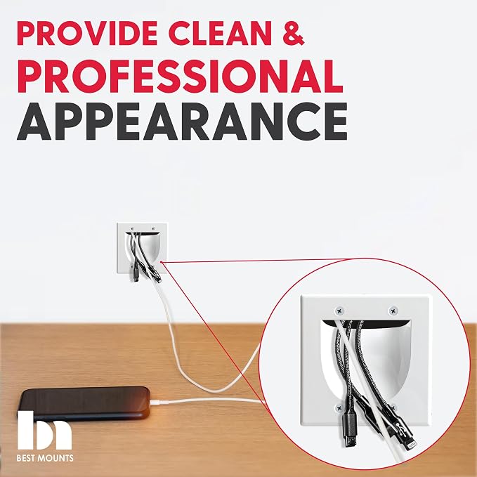 BestMounts - 144 Pack In Wall Cable Management TV Cord Hider - Image 4