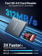 Dockteck SD Card Reader Adapter, 312MB/s SD4.0 Super Speed, USB3.1 SD/TF Card - Image 2