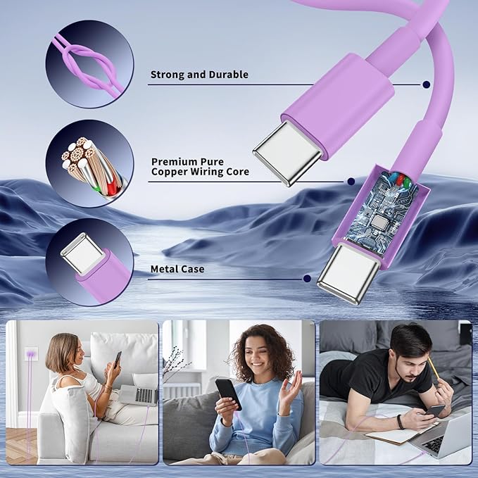 Super Fast Samsung Charger Type C, 45W Dual Port USB C Fast Charger Block & - Image 5