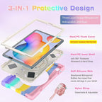 BRAECN for Galaxy Tab S6 Lite Case for Kids, Heavy Duty Rugged Shockproof Case - Image 8