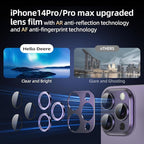 Compatible with iPhone 14 Pro Max Camera Lens Protector, Tempered Glass Full - Image 6