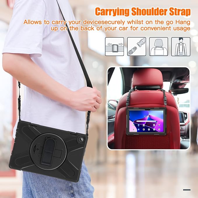 Junfire Shockproof Case for Lenovo Tab M10 3rd Gen 10.1 inch 2022, Heavy Duty - Image 4