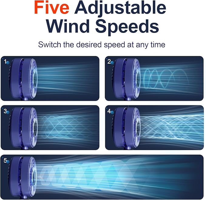 Blows Cold Air Portable Handheld Fan - Image 5