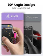 AINOPE Type C Cable 3.1A Type C Charger Fast Charging Right Angle, Resistant - Image 3