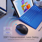 Wireless Mouse, D-09 Computer Mouse USB Cordless Mice - Image 7
