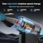 Compressed Air Duster, 130000RPM Super Power Cordless Air Duster Replace - Image 2
