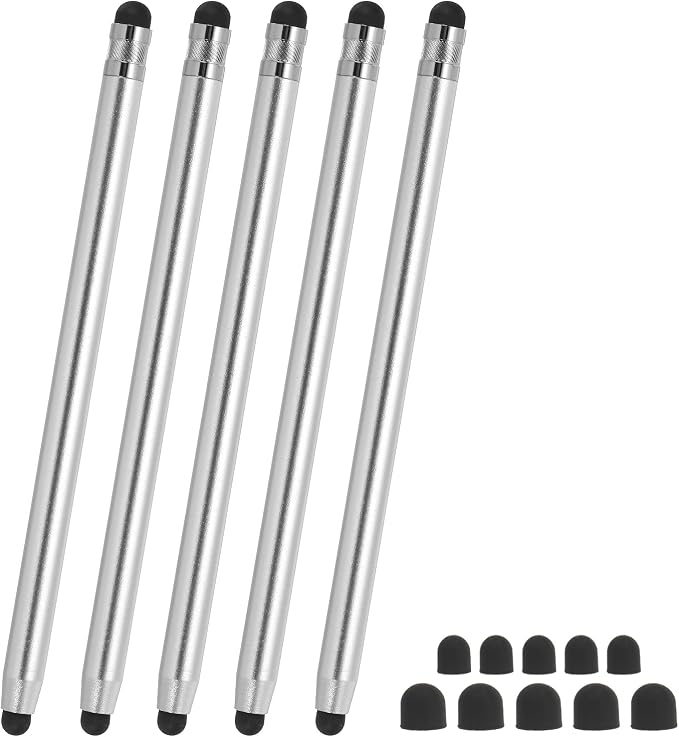 PATIKIL 5 Pcs Stylus Pens for Touch Screens, 2 in 1 High Sensitivity Universal by PATIKIL