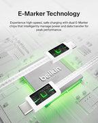 Belkin USB C to USB C Cable, 240W - Image 5