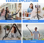 PHOPIK 55" Magnetic Selfie Stick Phone Tripod, Extendable Magnetic Cell Phone - Image 7