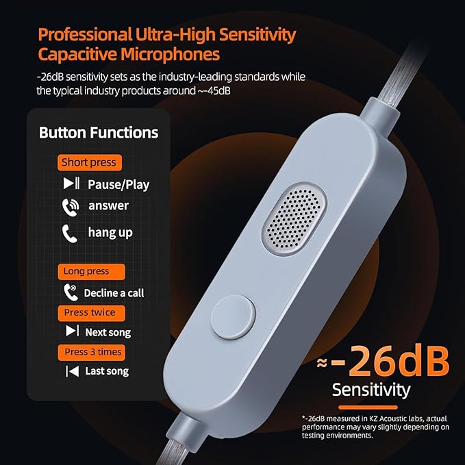 KZ Vader Pro USB C Headphones, in-Ear Monitors Triple Dynamic Driver IEM - Image 7