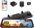 WOLFBOX 12" 4K Rear View Mirror Camera by WOLFBOX