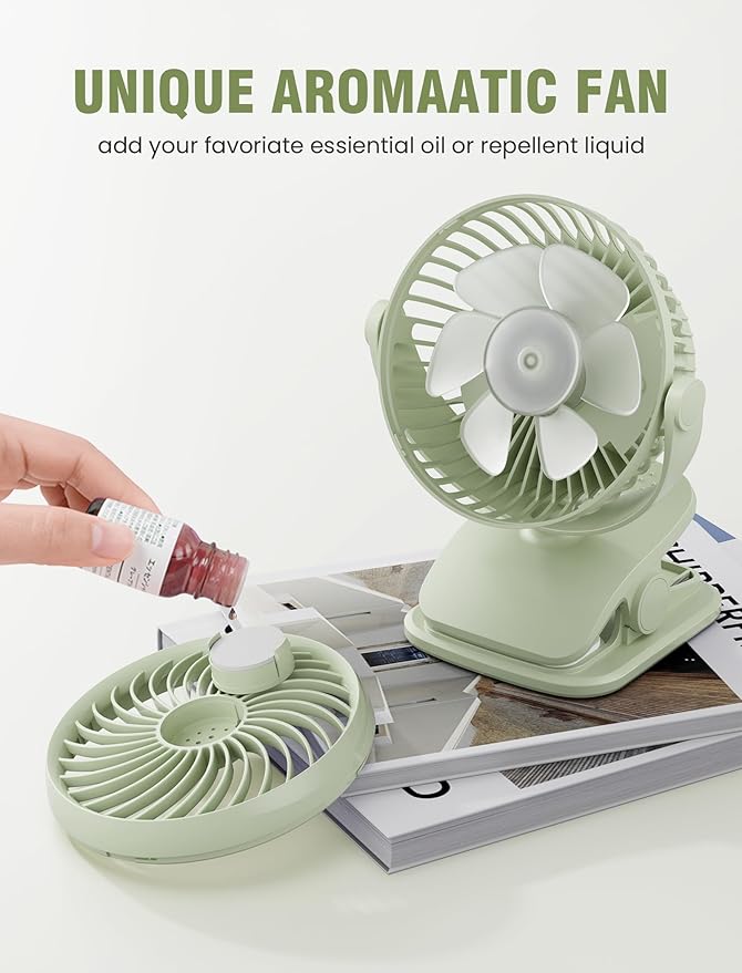 Shinebella AA Battery Powered Clip on Fan - Image 3