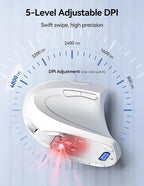 TECKNET Ergonomic Mouse Wireless, Rechargeable Mouse Wireless Silent - Image 6