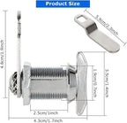 1" Thumb Operated Offset Cam Lock, RV Compartment Camper Storage Door, Cabinet - Image 2