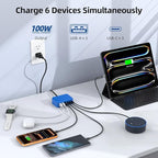 6 in 1 USB Charger, 50% Smaller Charging Station - Image 3
