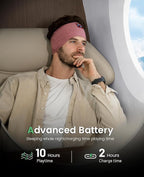 Perytong Sleep Headphones Bluetooth 5.4 Headband Headphones, Wireless Earphones - Image 6