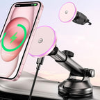 for MagSafe Car Mount Charger Dash/Windshield/Vent Wireless Car Charger with - Image 9