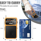 PRUNUS J-555 Pocket Radio AM FM USB-C Charging& Battery Operated, Excellent - Image 3