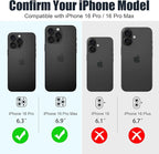 AGVEE 3+3 6 Pack for iPhone 16 Pro 6.3" / 16 Pro Max 6.9" Camera Lens Cover - Image 2