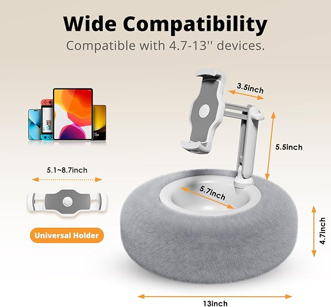 Tablet Pillow Stand for Reading, Adjustable Tablet Pillow Stand for Lap - Image 5