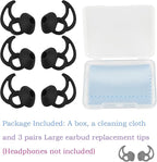 Silicone Replacement Earbud Tips Earbud Covers Ear Tips Compatible - Image 3