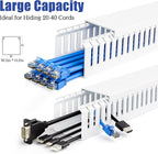 ZhiYo 66in Professional Server Rack Cable Management Raceway, H2in x W2in Cable - Image 7