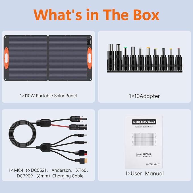 N-Type 16BB 110W Portable Solar Panel - Image 7