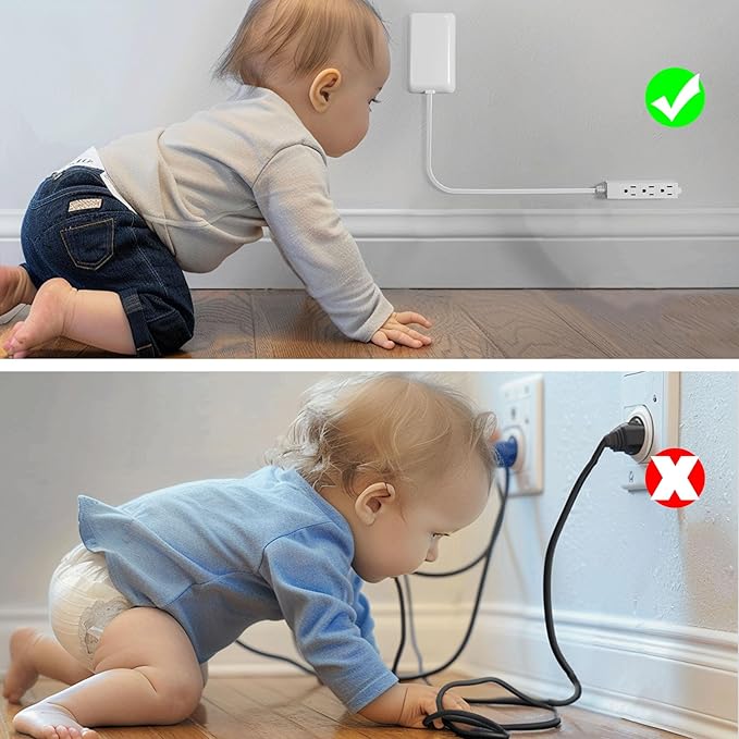 Flat Plug Power Strip 3FT - Image 5