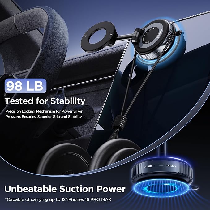 Vacuum Magnetic Phone Holders for Your Car 2026 Suction Cup Phone Mount - Image 5