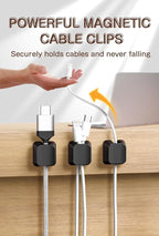 Maveek Magnetic Cord Clips, Cable Holder Magnet Silicone Cord Organizer - Image 5