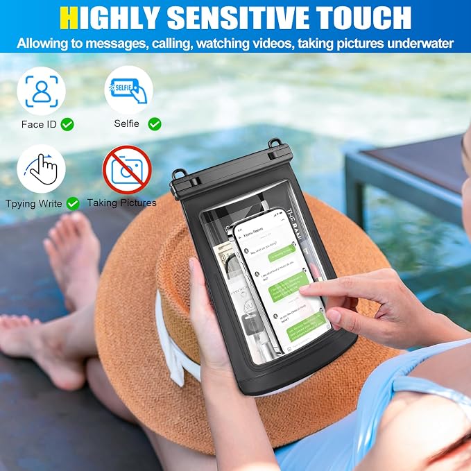 2L Waterproof Phone Pouch for iPhone 16 15 14 11 Pro Max & Galaxy S24 S21 - Image 3