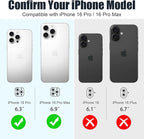 AGVEE 3+3 6 Pack for iPhone 16 Pro 6.3" / 16 Pro Max 6.9" Camera Lens Cover - Image 2
