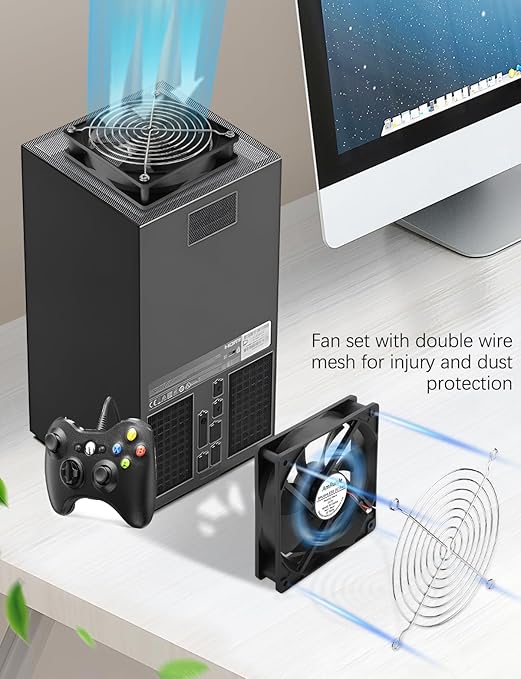 2 Packs AmRunJe 120mm x 25mm USB Cooling Fan 5V Brushless Dual Fan - Image 2