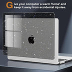 CISSOOK Black Glitter Case for MacBook Air 13.6 inch 2025 2024 2022 Release - Image 7