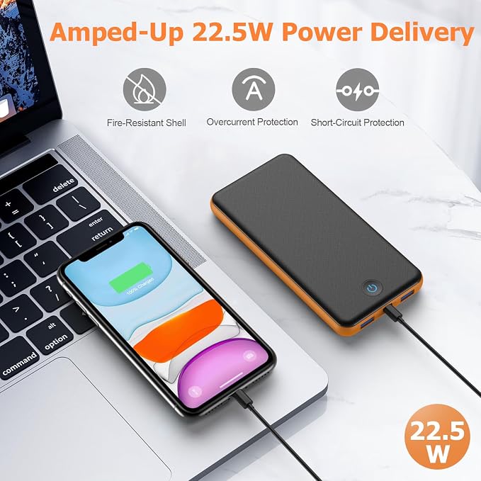 Portable Charger Power Bank 26800mAh, QC3.0 USB C PD Fast Phone Charging - Image 5