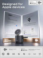 MFI Certified by Apple, 4 in 1 Magsafe Wireless Charging Station, Qi2 15W - Image 2