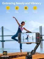 Gimbal Stabilizer for iPhone & Android, 3-Axis Phone Gimbal w/Wireless Lavalier - Image 5